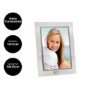 Ver imagem 3 de Porta Retrato Vidro Reto Prime Borda Prata 10x15 Vertical – Tuut