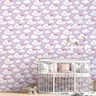 Papel de Parede Nuvem de Amor Lilás Menina Bebe Adesivo 3m - 5