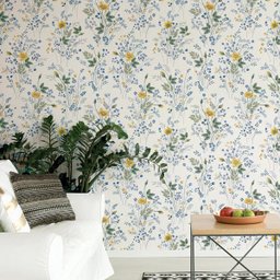 Papel Parede Botanico Folha Sacada Verde Adesivo rolo 3 mts - 4