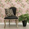 Papel Parede Tiffany Flor Rosas Folha Petala Sala rolo 3 mts - 4