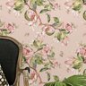 Papel Parede Tiffany Flor Rosas Folha Petala Sala rolo 3 mts - 2