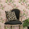 Papel Parede Tiffany Flor Rosas Folha Petala Sala rolo 3 mts - 3