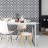Papel de Parede Azulejo Marroquino Preto Branco Cozinha 10 m - 4