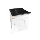Ver imagem 1 de Gabinete Tanque 40L de Lavanderia Área de Serviço Branco/Preto 023