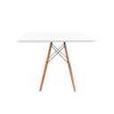 Ver imagem 6 de Jogo Mesa Sala Cozinha Jantar Quadrada Eiffel Mdf Branco 90cm e 4 Cadeiras Charles Eames Pretas