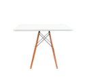 Ver imagem 6 de Jogo Mesa Sala Cozinha Jantar Quadrada Eiffel Mdf Branco 90cm e 4 Cadeiras Charles Eames Pretas