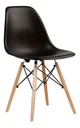 Ver imagem 4 de Jogo Mesa Sala Cozinha Jantar Quadrada Eiffel Mdf Branco 90cm e 4 Cadeiras Charles Eames Pretas