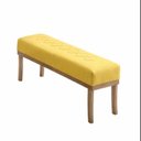 Ver imagem 2 de Puff para Sala de Estar 140cm com Pés Linho Theo