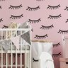 Papel de Parede Cilios Rosa Menina Quarto Infantil 3m - 2