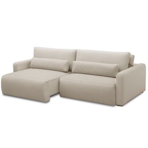 Sofá 3 Lugares Retrátil e Reclinável 210cm Molas Ensacadas Vicentin- Bege