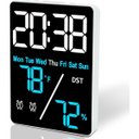 Ver imagem 3 de Despertador Digital Mesa, Temperatura, Umidade - Quarto, Escritório, Cozinha