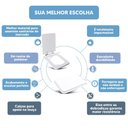 Ver imagem 4 de Assento Sanitário Tampa de Vaso Branco Resina Poliester Square para Bacia Incepa