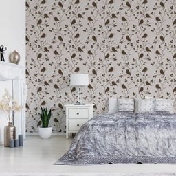 Papel de Parede Quarto Listrado Cinza Claro Infantil 3 mts - 4