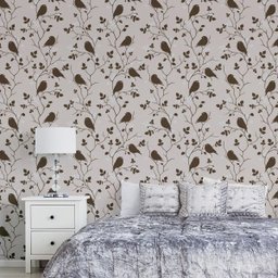 Papel de Parede Quarto Listrado Cinza Claro Infantil 3 mts - 3