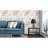 Papel de Parede Aquarela Flores Floral Botanico Folha 3m - 5
