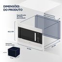 Ver mais imagens de Forno Micro-ondas de Embutir Oster Black Inox 23l 110v