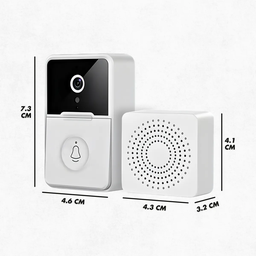 Campainha C/ Câmera Wifi S Fio Inteligente Interfone C Áudio - 5