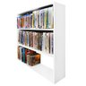 Estante para Dvds em Mdf Branco Modelo Coleções - 6