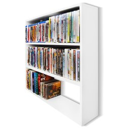 Estante para Dvds em Mdf Branco Modelo Coleções - 2
