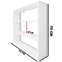 Ver imagem 7 de Estante para Dvds em Mdf Branco Modelo Coleções