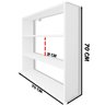Estante para Dvds em Mdf Branco Modelo Coleções - 7