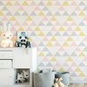 Papel de Parede Geometrico Triangulo Linha Autocolante 3m - 3