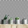 Papel de Parede Chevron Preto Branco Listrado Listra 3m - 2