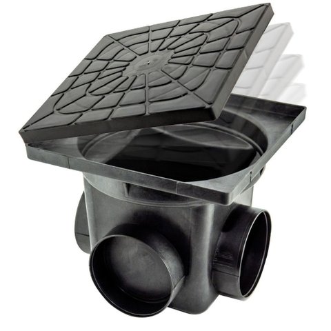 Caixa de Passagem - 4,5l - 250 X 250mm - Dn100 - 3 Entradas