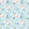 Papel Parede Bolinha Flor Rosa Folha Floral Quarto rolo 3 m - 1