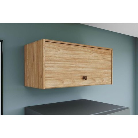 Armário Aéreo P/ Cozinha Torino C/ 1 Porta Basculante 70cm Mel - Movelbento