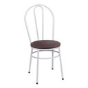 Ver imagem 4 de Conjunto Mesa de Jantar 90cm com 4 Cadeiras Multimóveis Cr50133 Branco/marrom