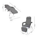 Ver imagem 3 de Poltrona Reclinável Hospitalar Descanso Comfort Asfalto