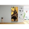 Quadro Decorativo Torre Eiffel Paris França Paisagem Amarelo - 3