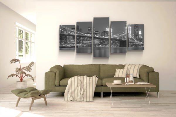 Quadro Decorativo Ponte Manhattan New York Estados Unidos - 3