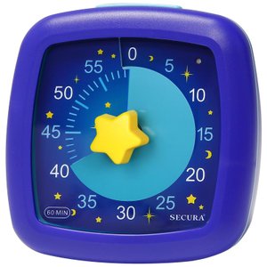 Secura Timer Visual 60 Minutos Silencioso para Crianças e Adultos (céu Estrelado)