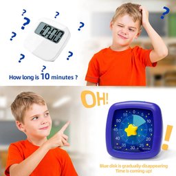 Secura Timer Visual 60 Minutos Silencioso para Crianças e Adultos (céu Estrelado) - 4