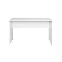 Ver imagem 3 de Mesa Escrivaninha Escritório 110cm X 70cm Pés Painel F5 Cor:branco