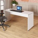 Ver imagem 1 de Mesa Escrivaninha Escritório 110cm X 70cm Pés Painel F5 Cor:branco
