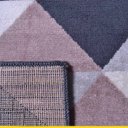 Ver imagem 3 de Tapete Retangular para Sala Geométrico Verona 133x190cm Reinassance Veludo Cinza Escuro - Clicklar