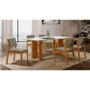 Ver imagem 3 de Sala de Jantar Moderna 6 Cadeiras Shophie - Imperial Móveis