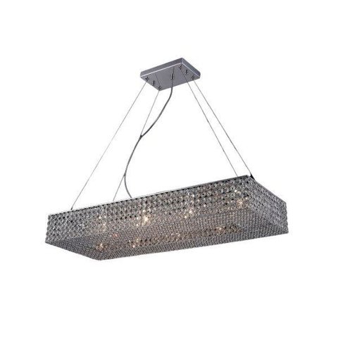 Lustre Pendente / Plafon em Cristal K9 90x30cm +luz