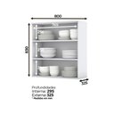 Ver imagem 2 de Armário Aéreo Modulado Emily Henn para Cozinha