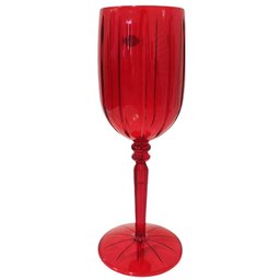 Kit 4 Taça Acrílica Cristal 275ML Luxo Vinho Água Vermelha - 7