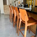 Ver imagem 3 de Banqueta Madeira Maciça Tami 50cm - Sallar Home