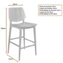 Ver imagem 4 de Banqueta Madeira Maciça Tami 50cm - Sallar Home