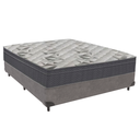 Ver imagem 1 de Cama Box Casal Cinza e Colchão Airtech 100 D33 Ortobom