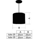 Ver imagem 2 de Lustre Luminária Pendente Utron Junco Tubo Rústico 35cm - Palha