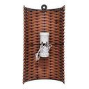 Ver imagem 2 de Luminária de Parede Utron Junco Meia Cana 30cm para 2 Lâmpadas - Palha