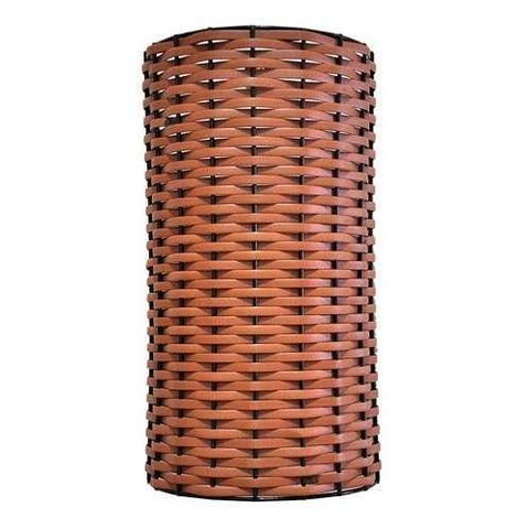 Luminária de Parede Utron Junco Meia Cana 30cm para 2 Lâmpadas - Palha