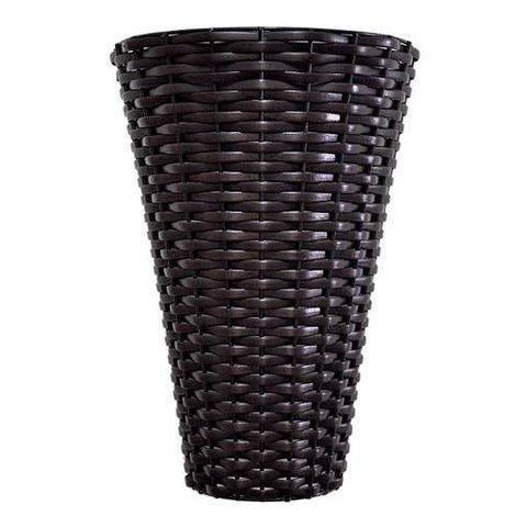 Luminária Arandela de Parede Utron Junco Cônica 30cm X 15cm - Tabaco